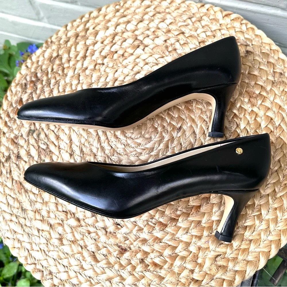 Etienne Aigner Zurich Black Leather Pumps NWOT - Picture 6 of 16
